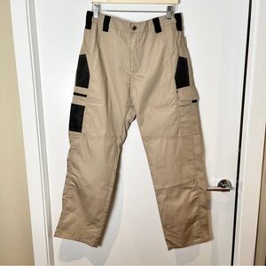 NWOT Beige Cargo Pants  Black Utility Pockets  Men’s Medium  Gorpcore Streetwear